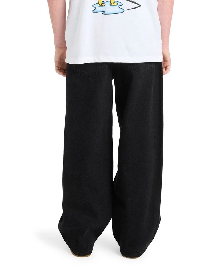 Chillow Denim Jeans in Black image 2