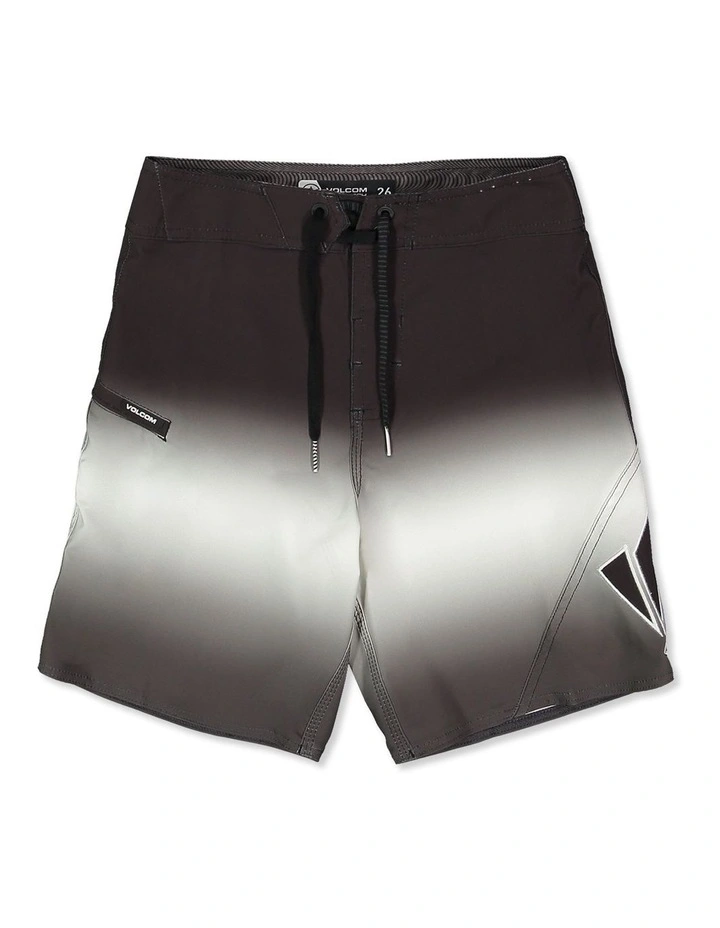 Boys 8-16 Vee Bee Boardshorts in Black Grey image 1