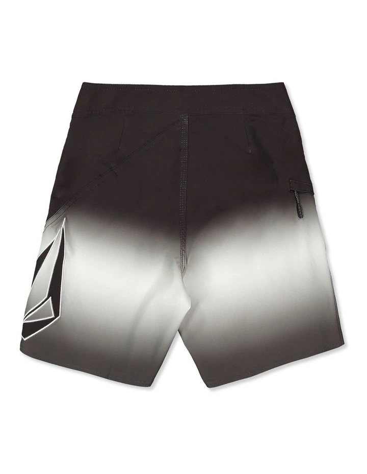Boys 8-16 Vee Bee Boardshorts in Black Grey image 2