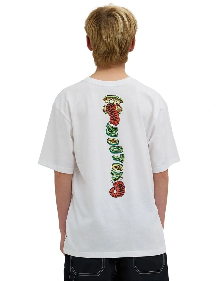 Boys 8-16 Snaky T-Shirt in White image 2