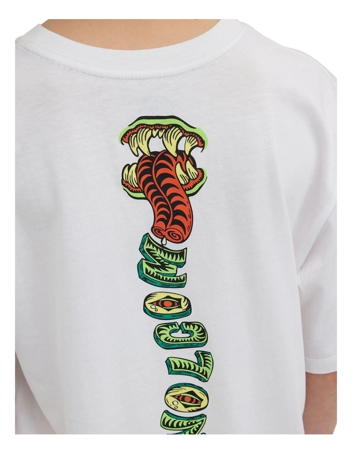 Boys 8-16 Snaky T-Shirt in White image 4