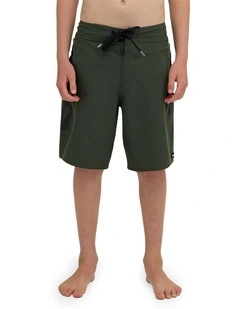 Boys 8-16 Pro Stone Mod 21 Boardshorts in Squadron Green