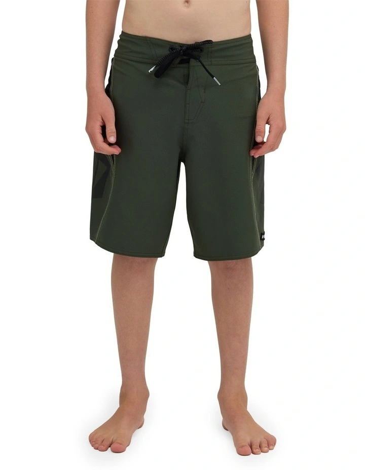 Boys 8-16 Pro Stone Mod 21 Boardshorts in Squadron Green image 1