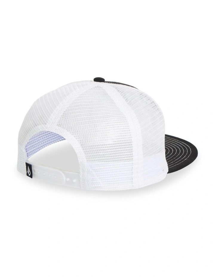 Boys 8-16 Coretex Twill 5 Panel Cap in Black image 2