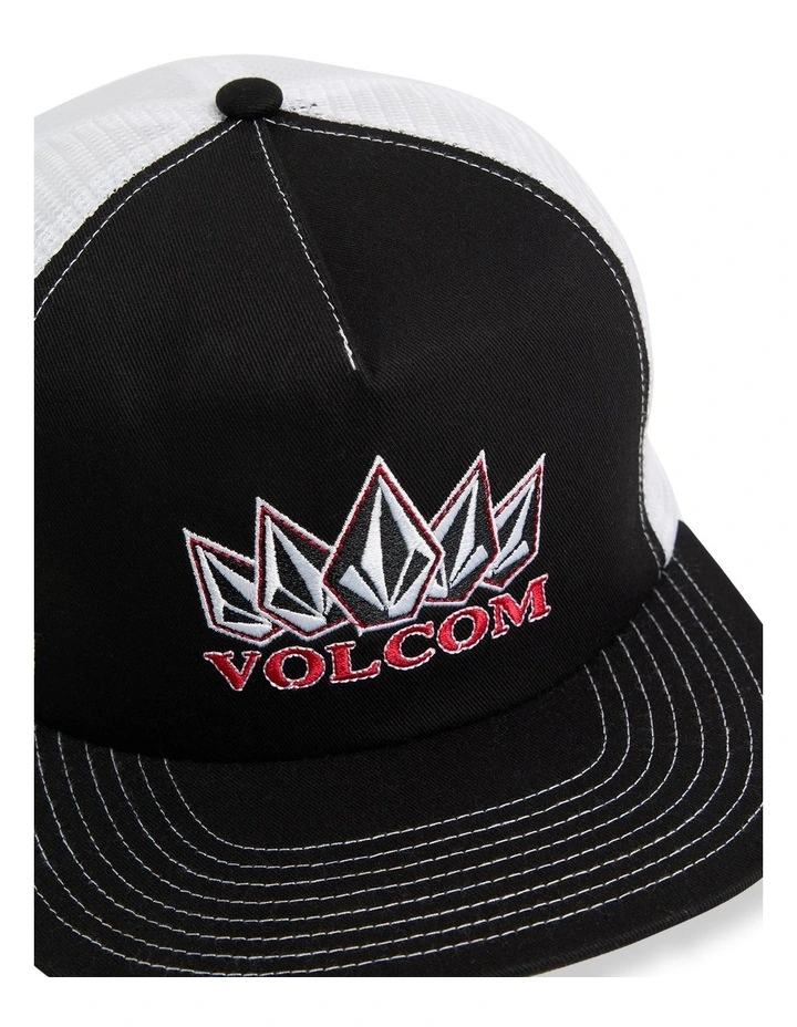 Boys 8-16 Coretex Twill 5 Panel Cap in Black image 3