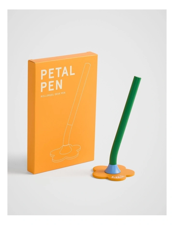 Flower Rollergel Pen in Mandarin image 3