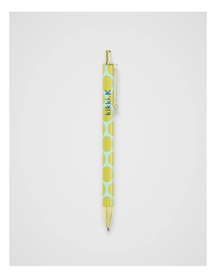 Snap Ballpoint Pen in Lime Dot image 1