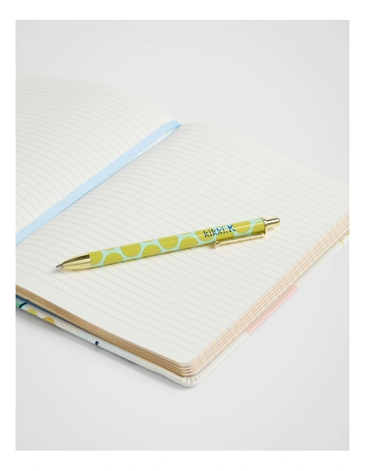 Snap Ballpoint Pen in Lime Dot image 3