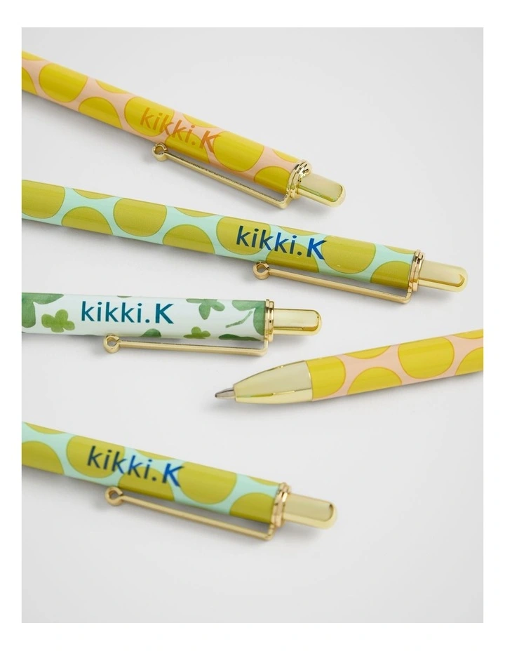 Snap Ballpoint Pen in Lime Dot image 4