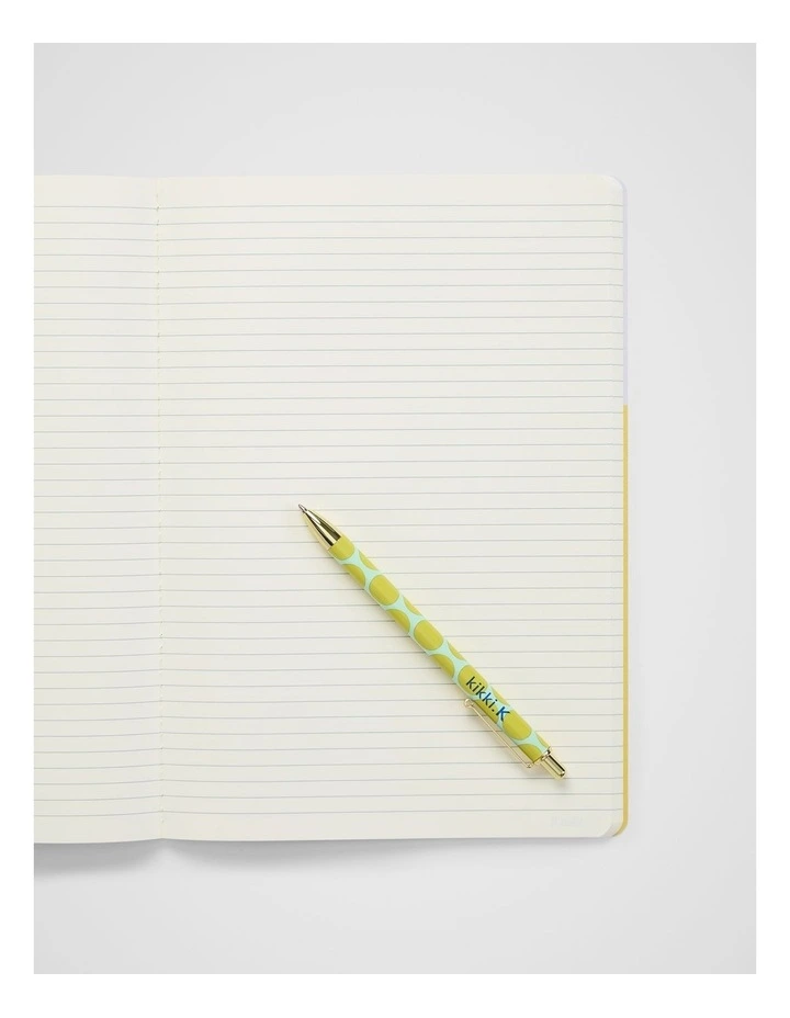 Snap Ballpoint Pen in Lime Dot image 5