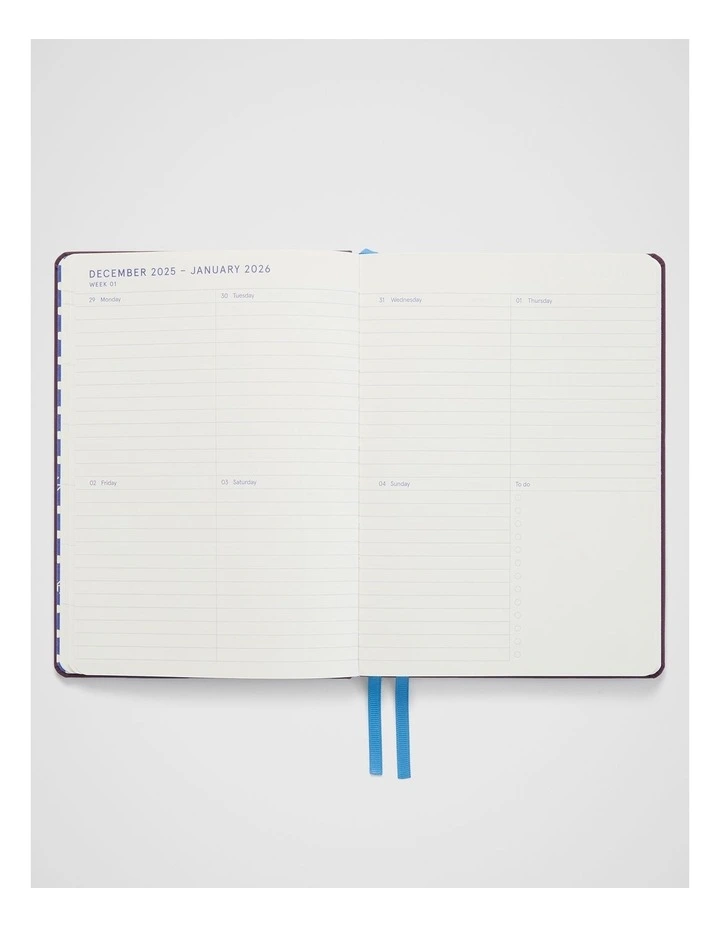 In-Scribe Weekly Diary A5 2026 in Plum image 3