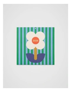 Block Wall Calendar 2026 in Green