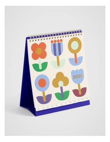 Flagship Desk Calendar 2026 in White