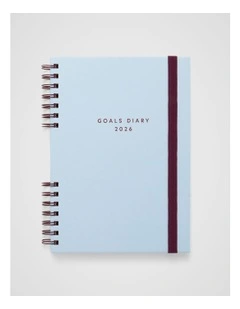 Goals Weekly Diary B5 2026 in Sky Blue