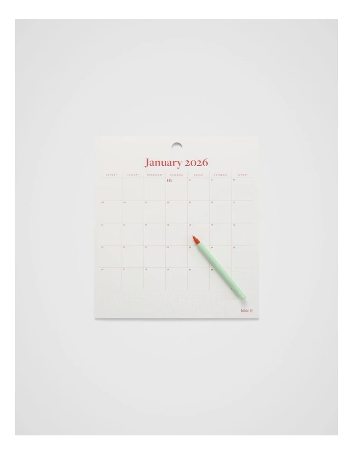 Marquee Calendar Pad 2026 in White image 2