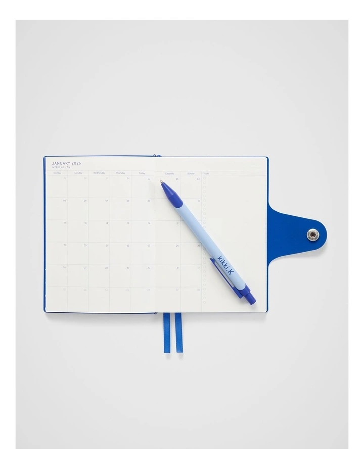 Snap Weekly Diary A6 2026 in Poppy Stripe image 2