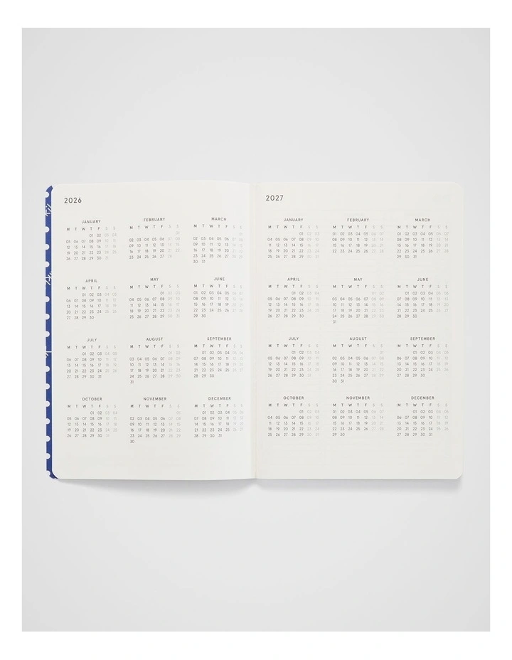 Stitch Weekly Diary A5 2026 in Poppy Canopy image 2