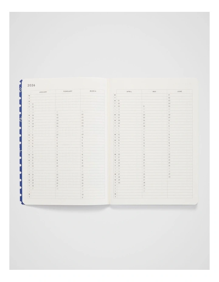 Stitch Weekly Diary A5 2026 in Poppy Canopy image 3