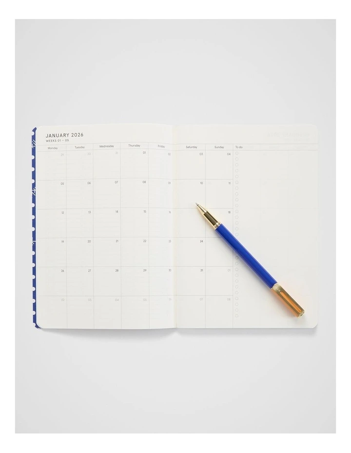 Stitch Weekly Diary A5 2026 in Poppy Canopy image 4