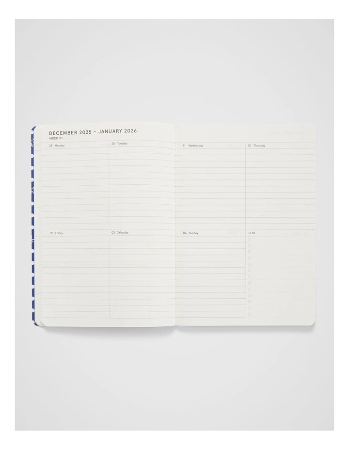 Stitch Weekly Diary A5 2026 in Poppy Canopy image 5