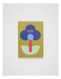 Stitch Weekly Diary A5 2026 in Straw Flower