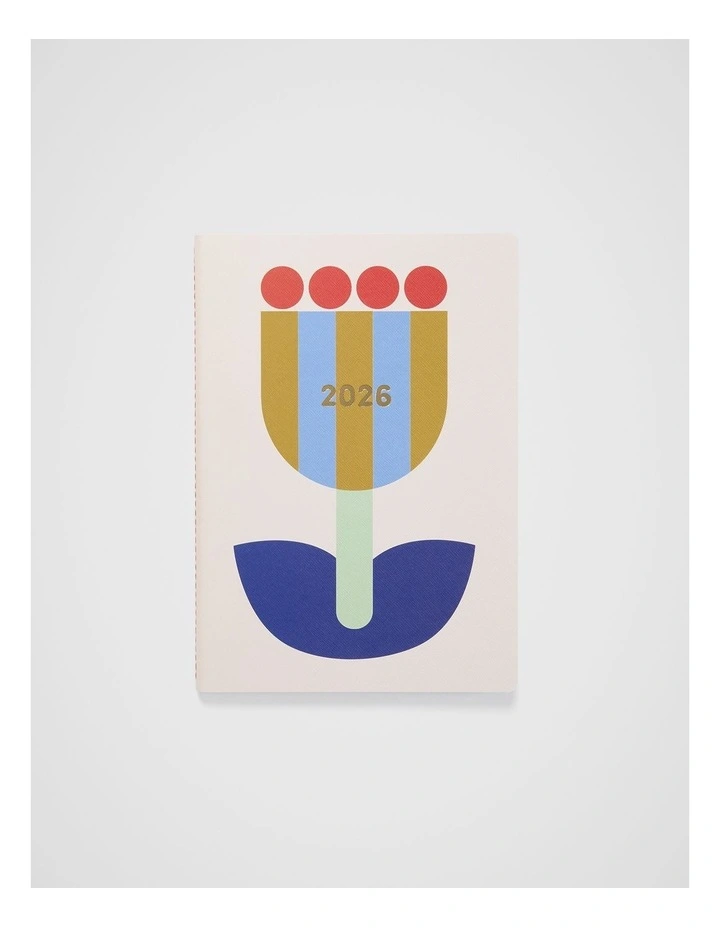 Stitch Weekly Diary B5 2026 in Ivory Flower image 1