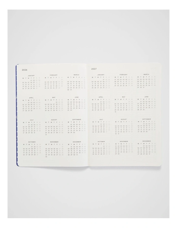 Stitch Weekly Diary B5 2026 in Ivory Flower image 2