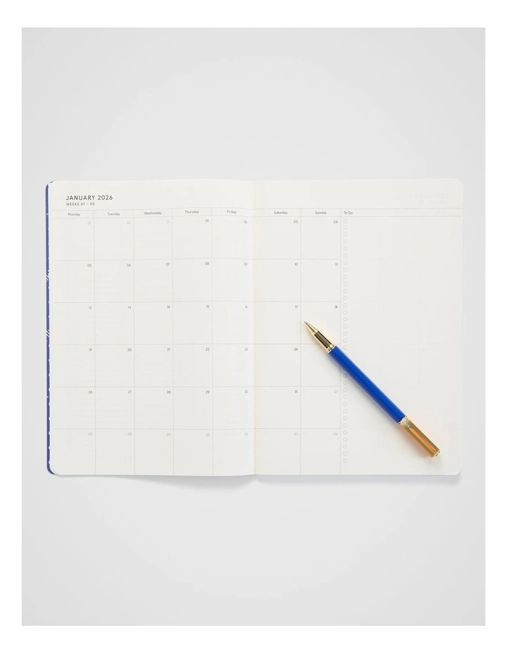 Stitch Weekly Diary B5 2026 in Ivory Flower image 4