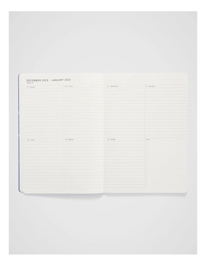 Stitch Weekly Diary B5 2026 in Ivory Flower image 5