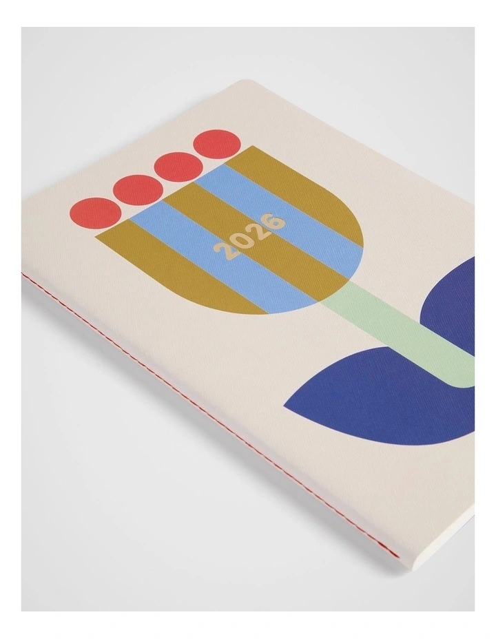 Stitch Weekly Diary B5 2026 in Ivory Flower image 6