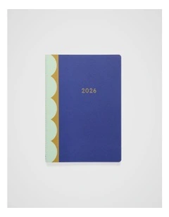 Stitch Weekly Diary B5 2026 in Marine Canopy