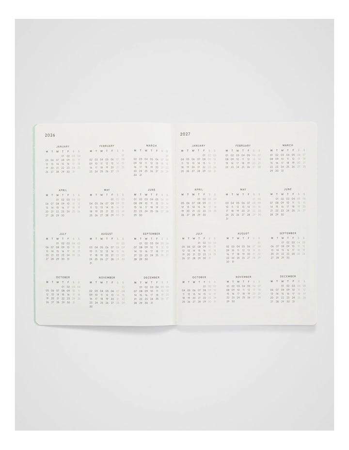 Stitch Weekly Diary B5 2026 in Marine Canopy image 2