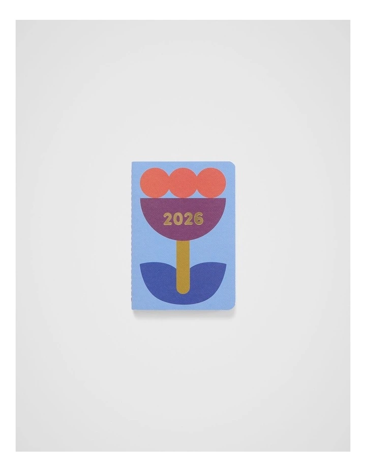 Stitch Weekly Diary B7 2026 in Bondi Flower image 1