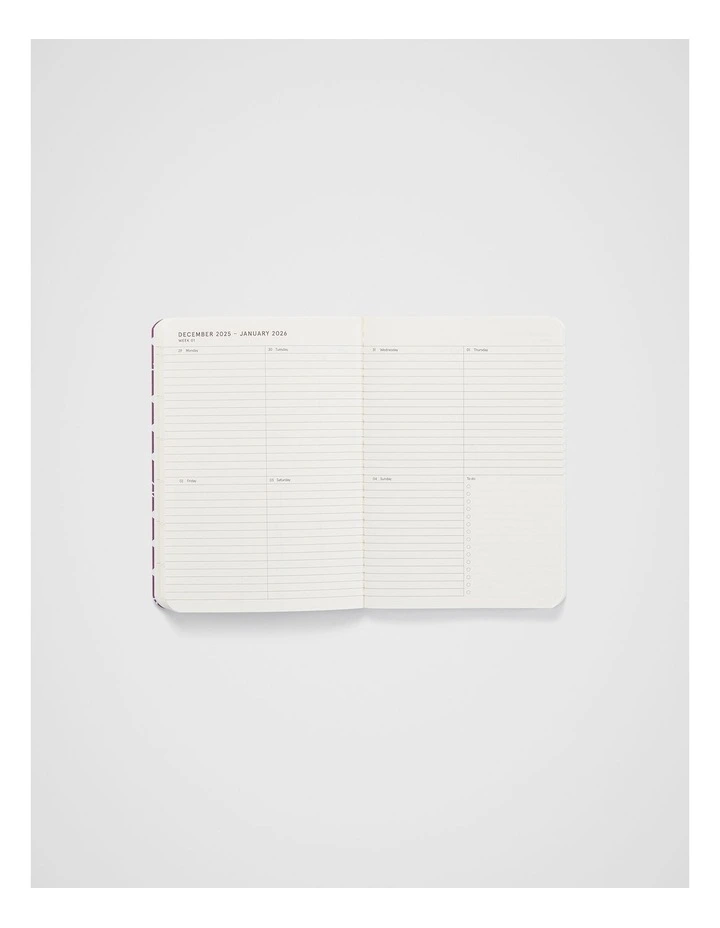 Stitch Weekly Diary B7 2026 in Bondi Flower image 5