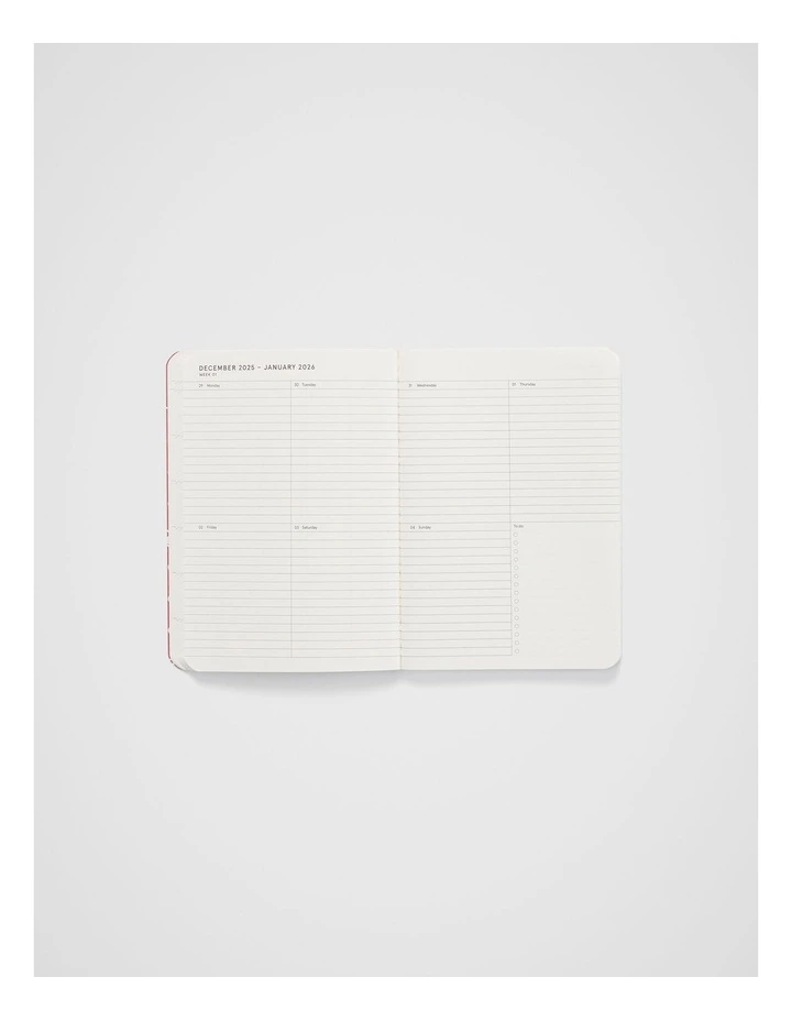 Stitch Weekly Diary B7 2026 in Plum Canopy image 5