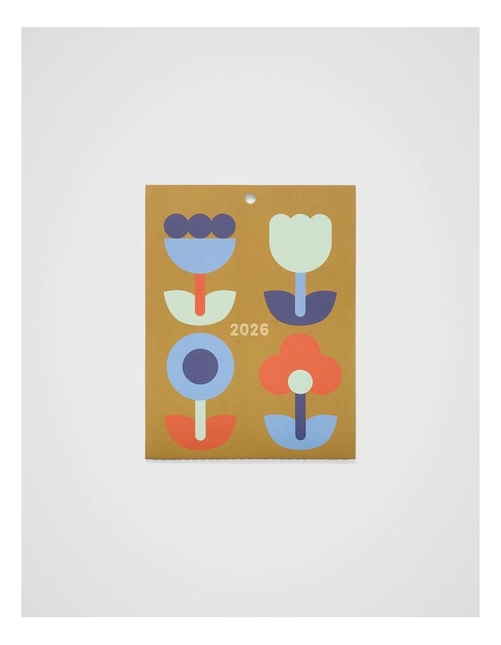Studio Wall Calendar 2026 in Flower Market image 1