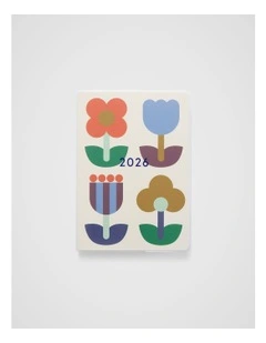 Wrap Daily Diary A5 2026 in Flower Market