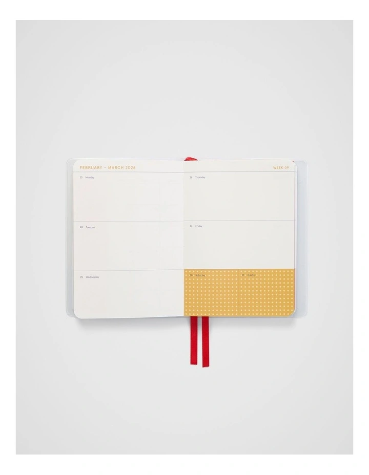 Wrap Weekly Diary A6 2026 in Bondi Flower image 3