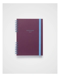 Goals Weekly Diary B5 2027 in Plum