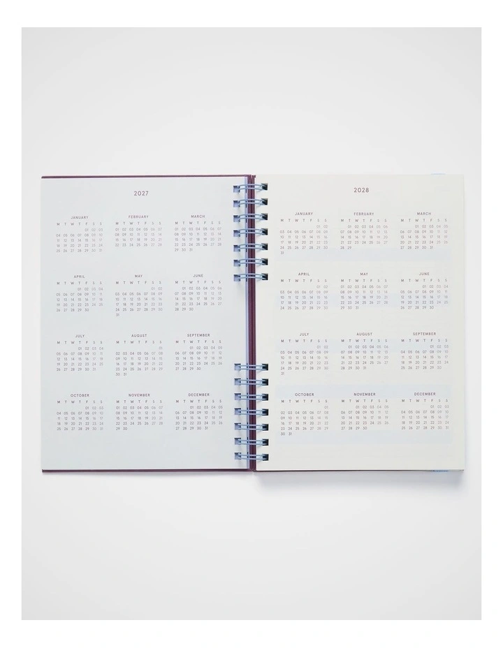 Goals Weekly Diary B5 2027 in Plum image 4