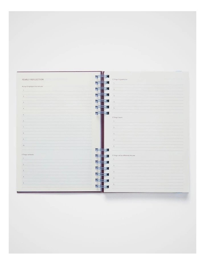 Goals Weekly Diary B5 2027 in Plum image 7