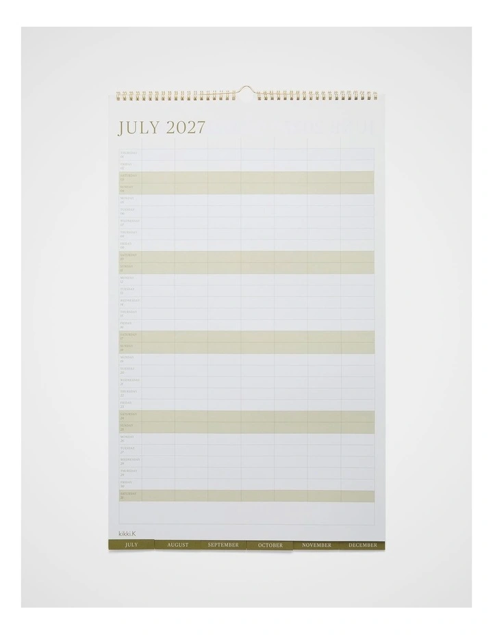 Household Calendar Large 2027 in Assorted image 4