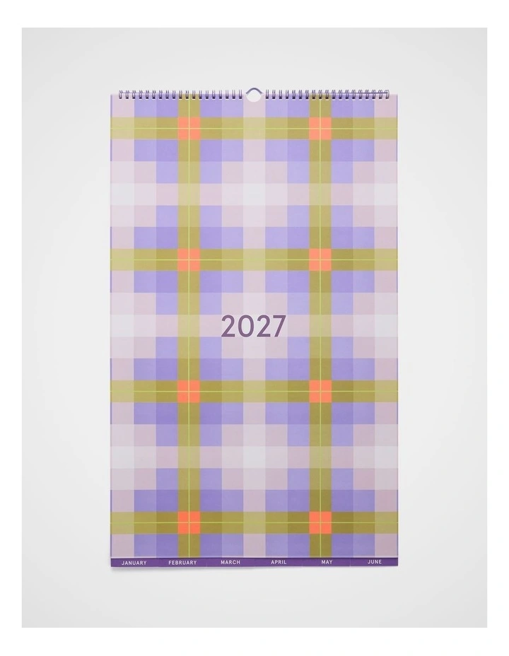 Household Calendar Large 2027 in Purple image 1