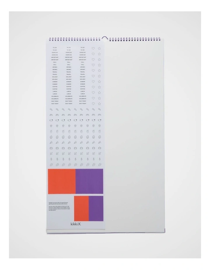 Household Calendar Large 2027 in Purple image 5