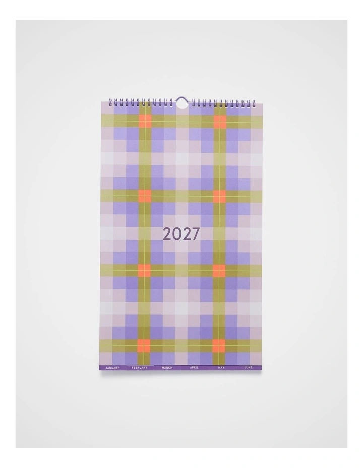 Household Calendar Small 2027 in Purple image 1
