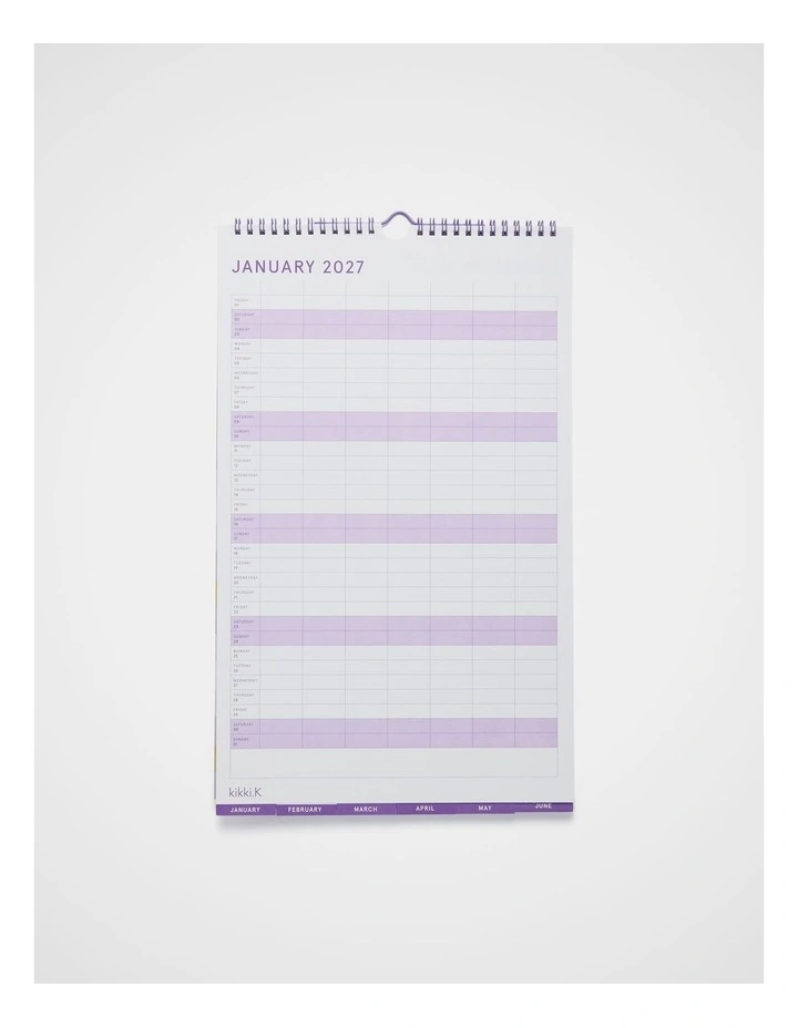 Household Calendar Small 2027 in Purple image 4