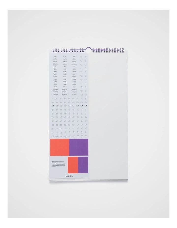Household Calendar Small 2027 in Purple image 6