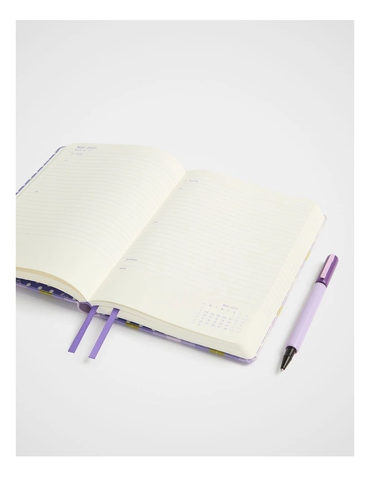 In-Scribe Daily Diary A5 2027 in Purple image 2