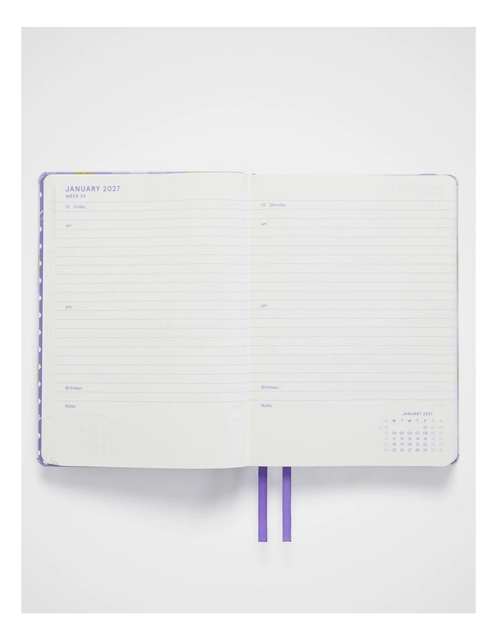 In-Scribe Daily Diary A5 2027 in Purple image 6