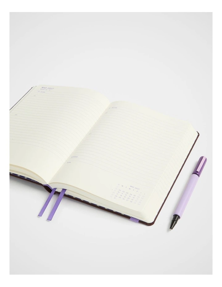 In-Scribe Daily Diary A5 2027 in Brown image 2